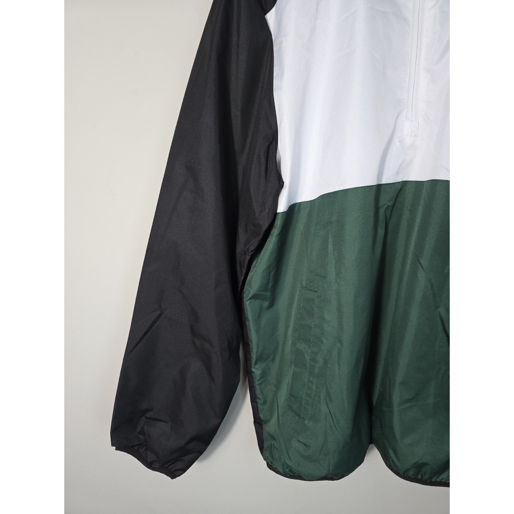 NBA Milwaukee Bucks Jacket Men L Windbreaker G-III Half Zip NWT $85 - Picture 3 of 13
